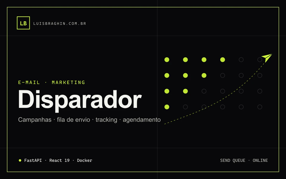 Disparador, projeto desenvolvido por Luis Braghin